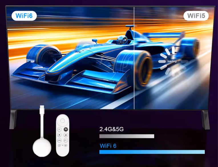 Android TV Stick 4K – WiFi 6 met Voice Remote en Android 14