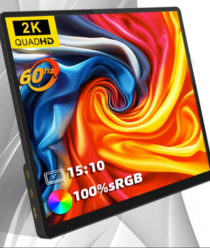 14 Inch 2K Portable Monitor – 2160×1440 IPS met HDMI en USB-C