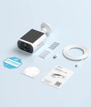 2K Solar Beveiligingscamera Set – Draadloos met Alarm en Audio