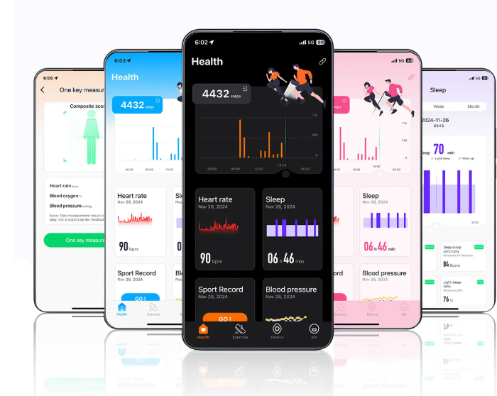 Sport Smartwatch – Hartslagmeter Fitness Tracker Waterdicht