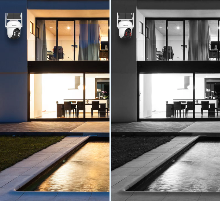 2K Solar Beveiligingscamera Set – Draadloos met Pan Tilt en Nachtzicht