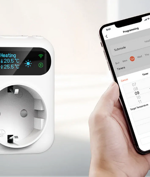 WiFi Thermostaat Stopcontact 16A – Slimme Temperatuur Controller met Sensor