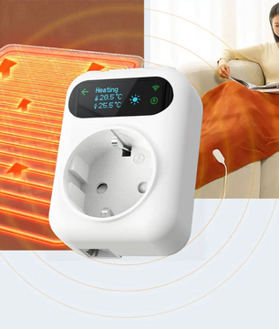 WiFi Thermostaat Stopcontact 16A – Slimme Temperatuur Controller met Sensor