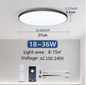 Smart LED Plafondlamp – Dimbaar met Afstandsbediening