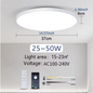 Smart LED Plafondlamp – Dimbaar met Afstandsbediening