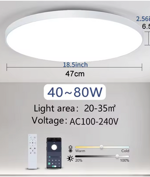 Smart LED Plafondlamp – Dimbaar met Afstandsbediening