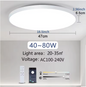 Smart LED Plafondlamp – Dimbaar met Afstandsbediening
