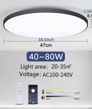 Smart LED Plafondlamp – Dimbaar met Afstandsbediening