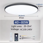 Smart LED Plafondlamp – Dimbaar met Afstandsbediening