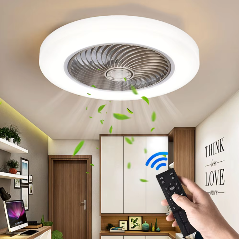 Plafondventilator met LED Lamp – Stil en Afstandsbediening