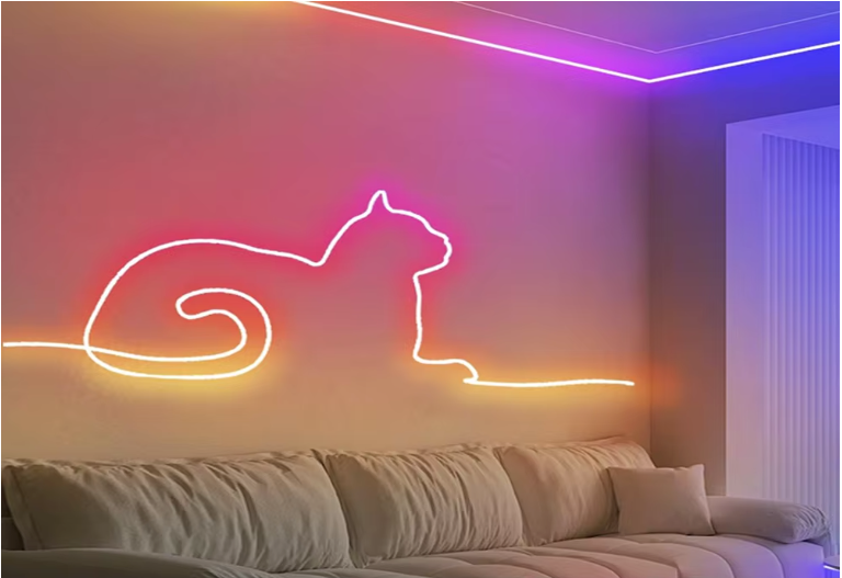 Smart RGBIC LED Neon Strip – WiFi en Muziek Sync Verlichting