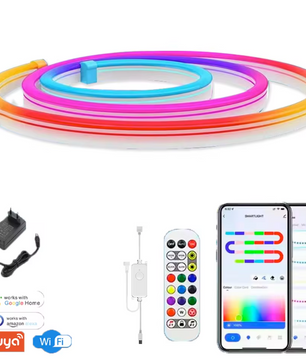 Smart RGBIC LED Neon Strip – WiFi en Muziek Sync Verlichting