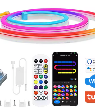 Smart RGBIC LED Neon Strip – WiFi en Muziek Sync Verlichting