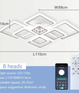 Smart LED Plafondlamp – Dimbaar met App en Afstandsbediening