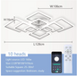 Smart LED Plafondlamp – Dimbaar met App en Afstandsbediening