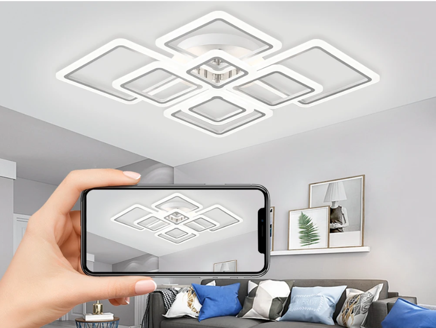 Smart LED Plafondlamp – Dimbaar met App en Afstandsbediening