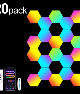 RGB Smart Hexagon Wandlamp – DIY LED Verlichting met App