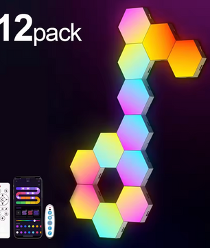 RGB Smart Hexagon Wandlamp – DIY LED Verlichting met App