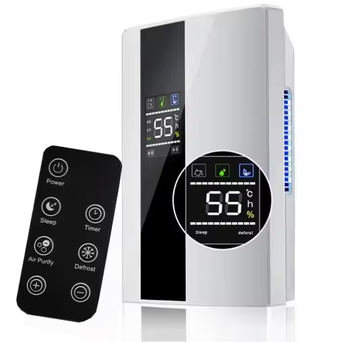 2-in-1 Luchtontvochtiger en Luchtreiniger – H13 HEPA Filter, Stil, Timer en Afstandsbediening