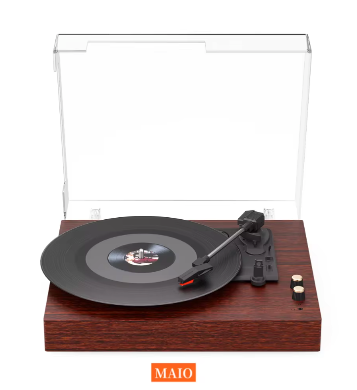 Vintage Platenspeler 3 Snelheden met Stereo Geluid en Voorversterker