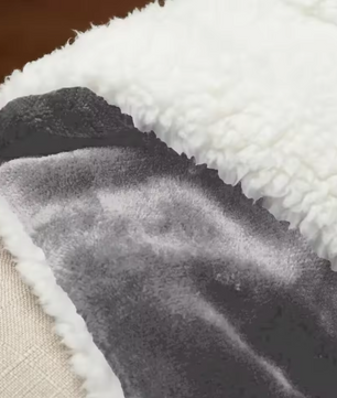 Sherpa Fleece Plaid 130x160 cm – Zachte Warme Deken voor Bank en Bed