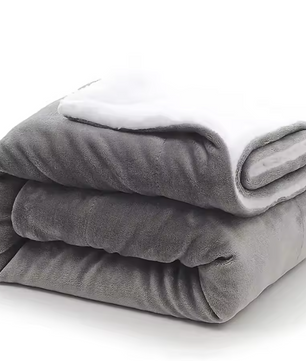 Sherpa Fleece Plaid 130x160 cm – Zachte Warme Deken voor Bank en Bed