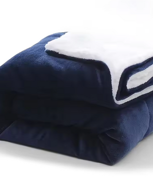 Sherpa Fleece Plaid 130x160 cm – Zachte Warme Deken voor Bank en Bed