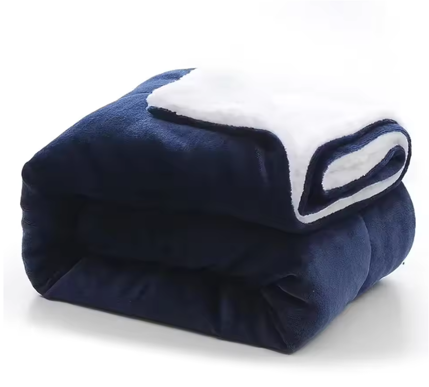 Sherpa Fleece Plaid 130x160 cm – Zachte Warme Deken voor Bank en Bed