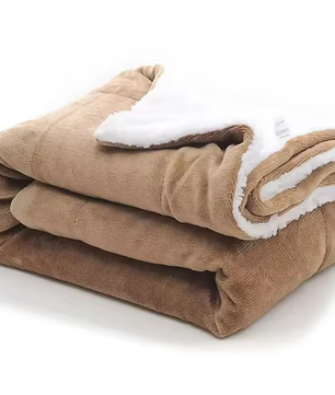 Sherpa Fleece Plaid 130x160 cm – Zachte Warme Deken voor Bank en Bed