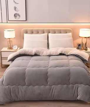 Dubbelzijdige Winterdeken – Lamswol Flanel Zachte Warme Deken voor Bed en Slaapkamer