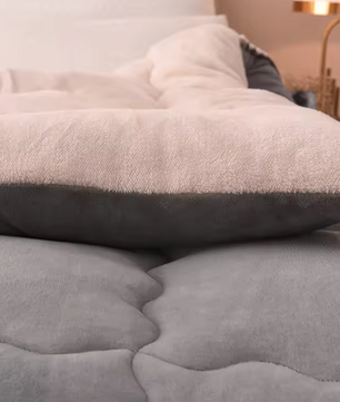 Dubbelzijdige Winterdeken – Lamswol Flanel Zachte Warme Deken voor Bed en Slaapkamer