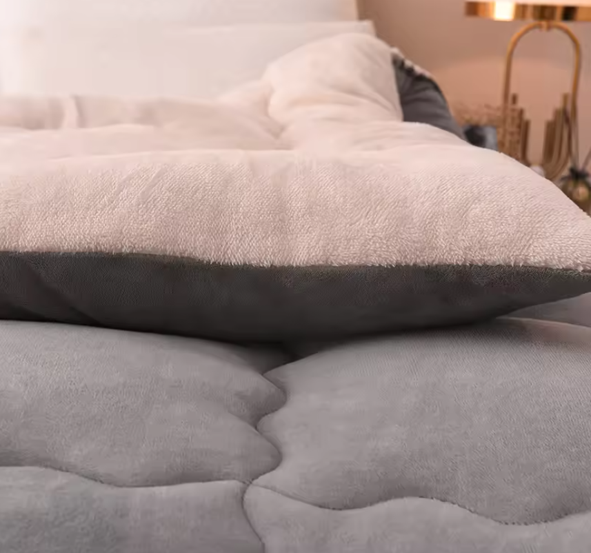 Dubbelzijdige Winterdeken – Lamswol Flanel Zachte Warme Deken voor Bed en Slaapkamer