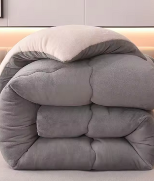 Dubbelzijdige Winterdeken – Lamswol Flanel Zachte Warme Deken voor Bed en Slaapkamer