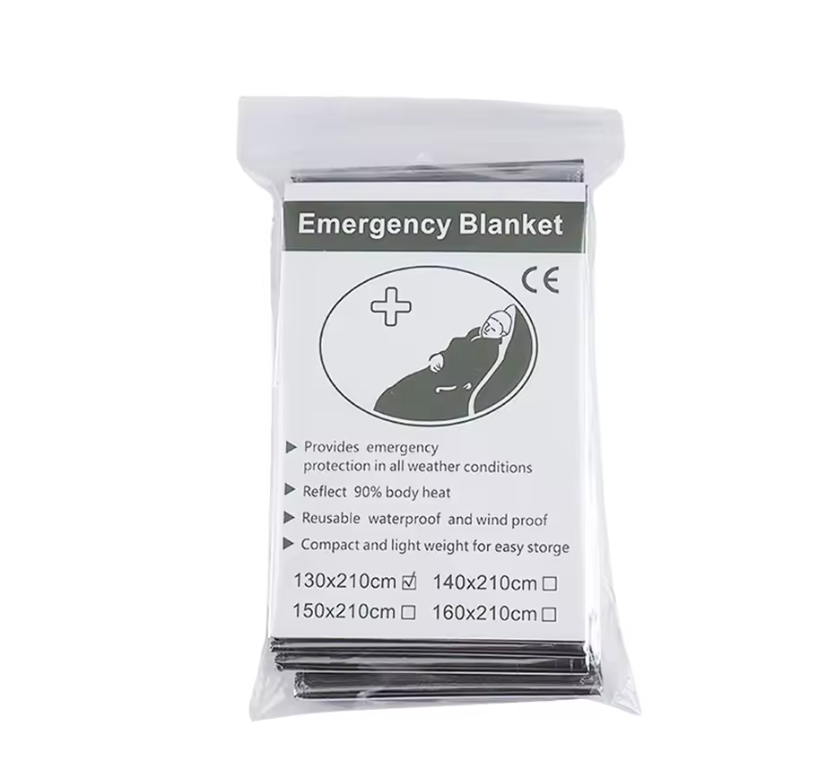 Nooddeken Mylar 130x210 cm – Thermische Folie Deken voor Outdoor en EHBO
