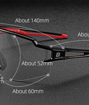 Fietsbril Sportbril – UV400 Bescherming met Fotochromische/Polarized Lenzen