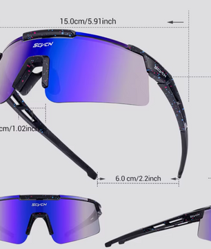 Sportbril Fietsbril – UV400 Bescherming Lichtgewicht Outdoor Zonnebril