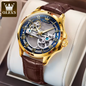 Luxe Automatisch Heren Horloge – Mechanisch met Leren Band
