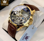 Luxe Automatisch Heren Horloge – Mechanisch met Leren Band