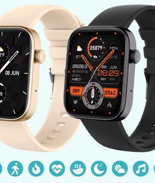 Smartwatch met Bellen – Gezondheidsmonitor en 100+ Sportmodi