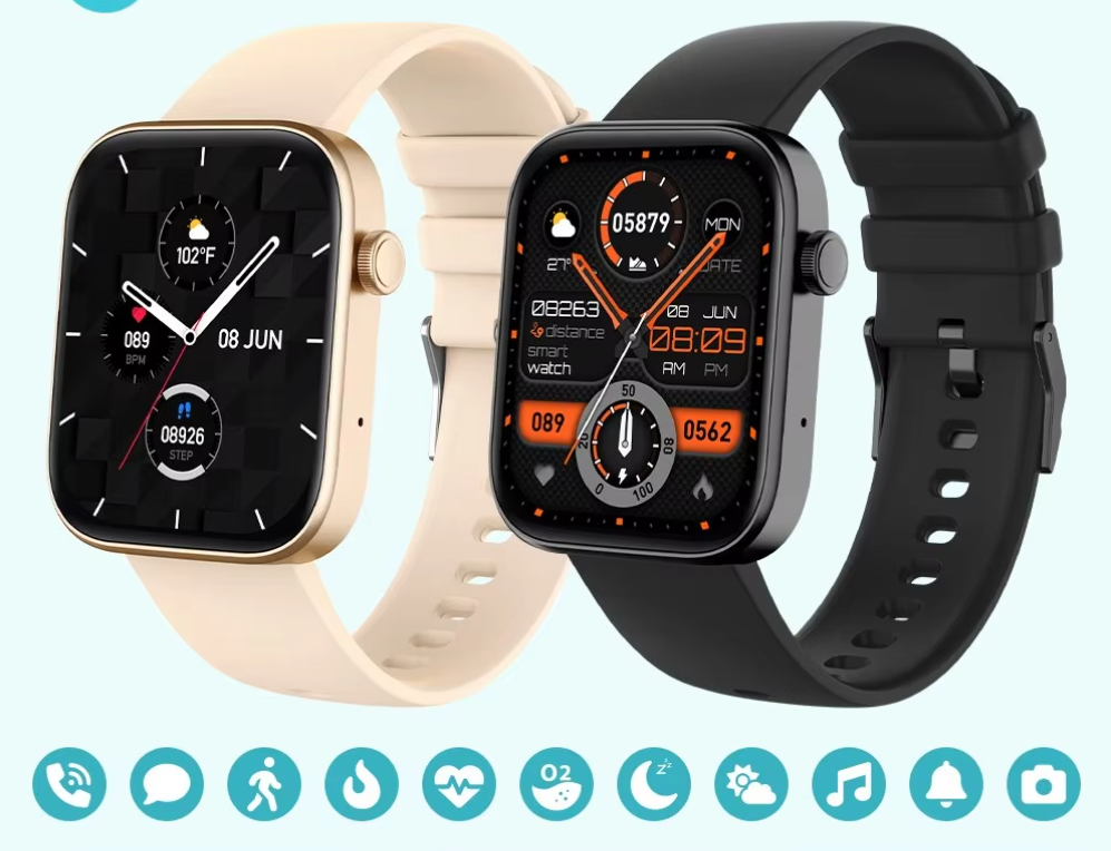 Smartwatch met Bellen – Gezondheidsmonitor en 100+ Sportmodi