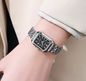 Luxe Dames Horloge – Vierkant Quartz met Stalen Band