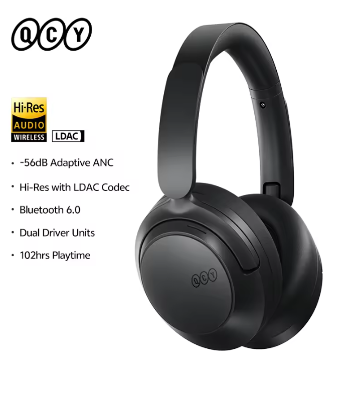 Draadloze Over-Ear Koptelefoon – ANC Noise Cancelling en Hi-Res Audio