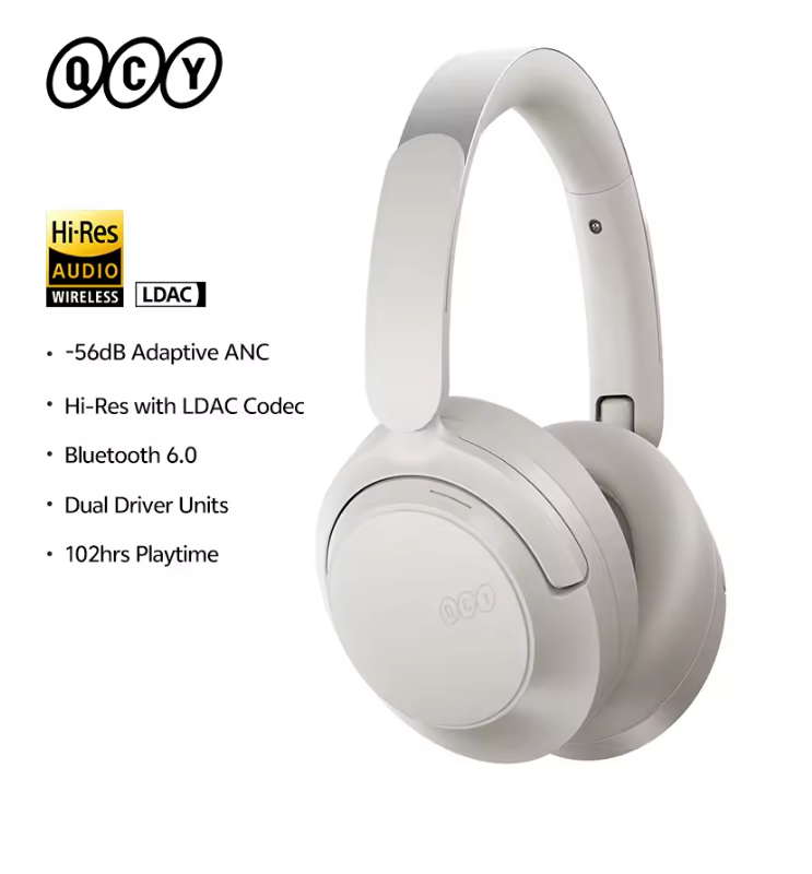 Draadloze Over-Ear Koptelefoon – ANC Noise Cancelling en Hi-Res Audio