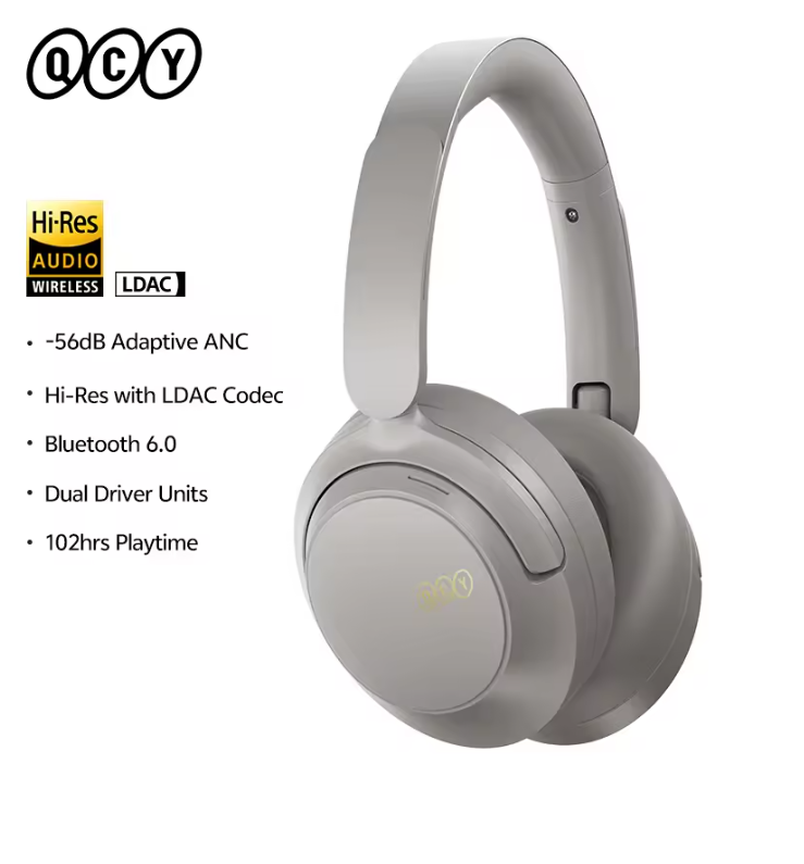 Draadloze Over-Ear Koptelefoon – ANC Noise Cancelling en Hi-Res Audio