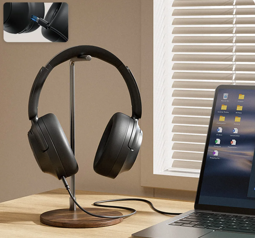Draadloze Over-Ear Koptelefoon – ANC Noise Cancelling en Hi-Res Audio