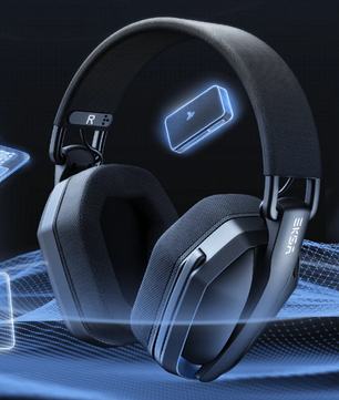 Draadloze Gaming Headset – Bluetooth, 2.4GHz en Microfoon, Ultra-Licht