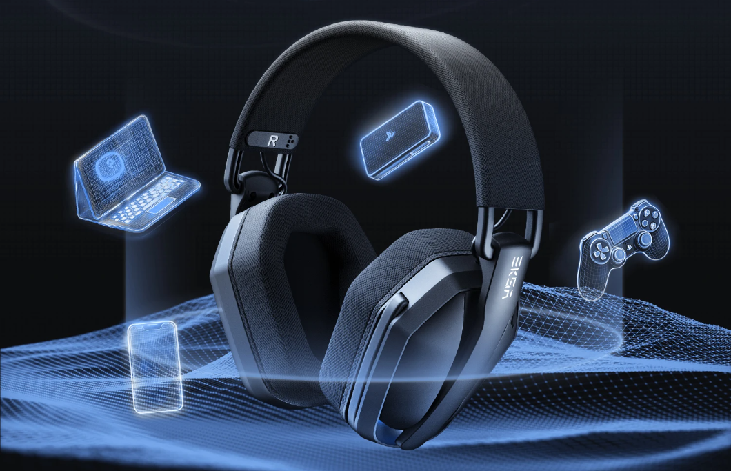 Draadloze Gaming Headset – Bluetooth, 2.4GHz en Microfoon, Ultra-Licht
