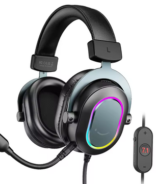 Gaming Headset USB – 7.1 Surround Sound, RGB en Microfoon, Comfortabel Design