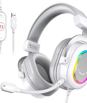 Gaming Headset USB – 7.1 Surround Sound, RGB en Microfoon, Comfortabel Design