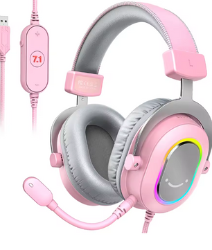 Gaming Headset USB – 7.1 Surround Sound, RGB en Microfoon, Comfortabel Design